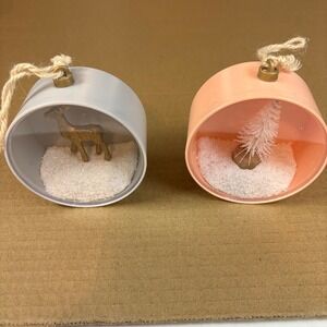 Christmas Ornaments Set of 2‎ Target Bullseye Playground Ornaments Tree Deer